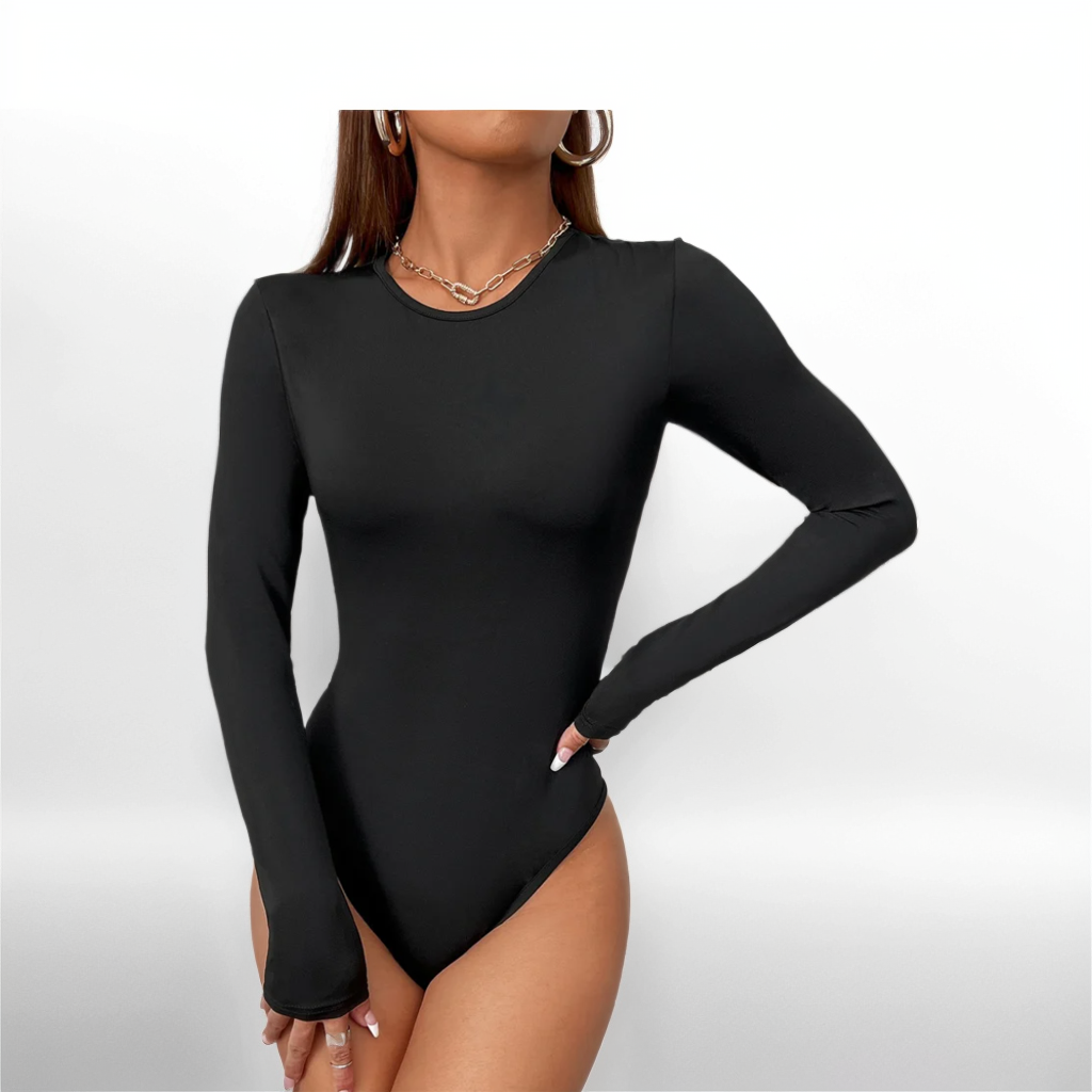 Long Sleeve Thong Bodysuit