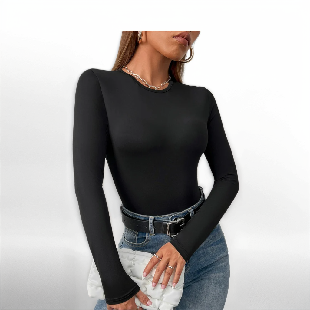 Long Sleeve Thong Bodysuit