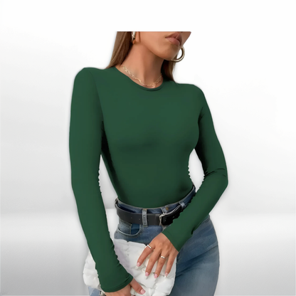 Long Sleeve Thong Bodysuit