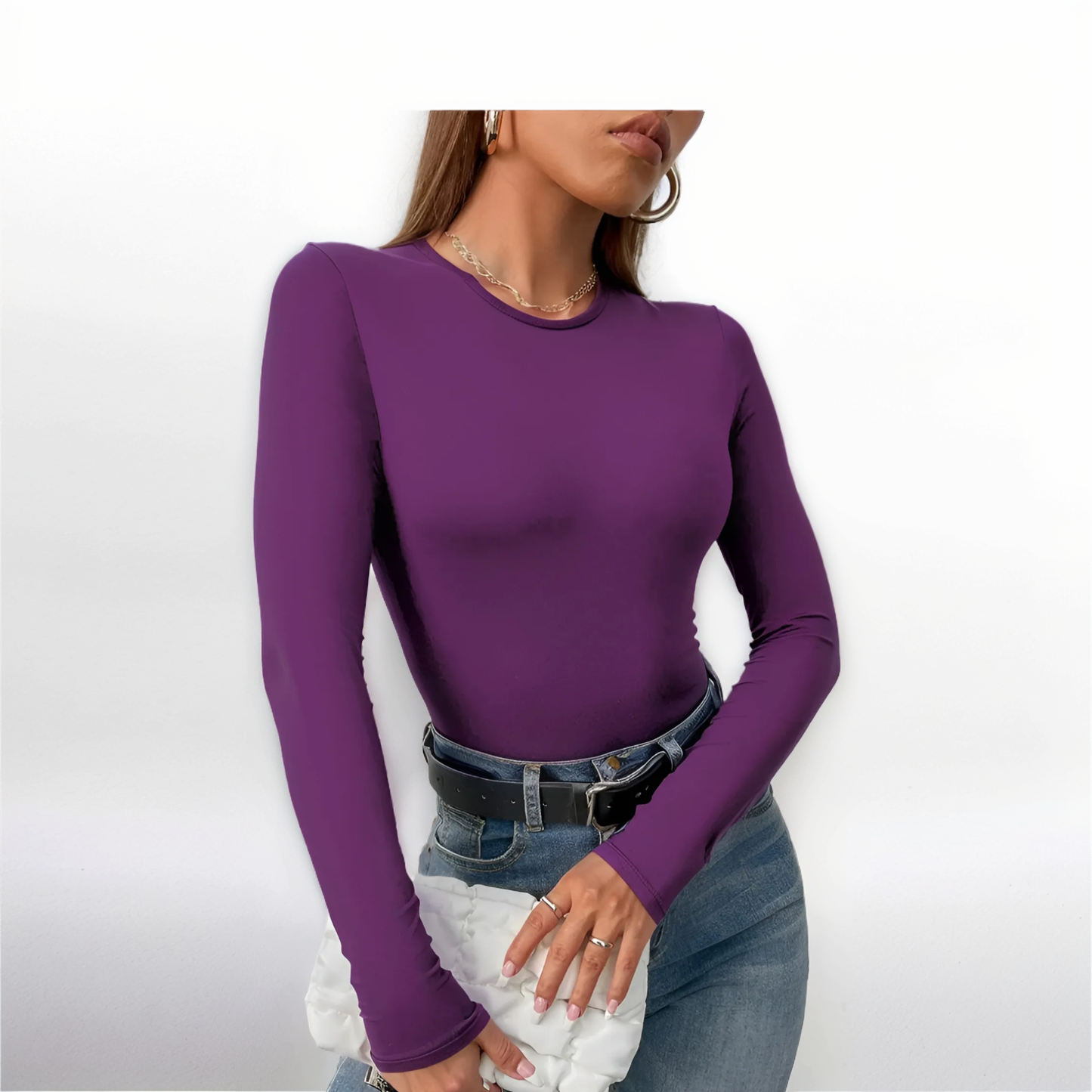 Long Sleeve Thong Bodysuit