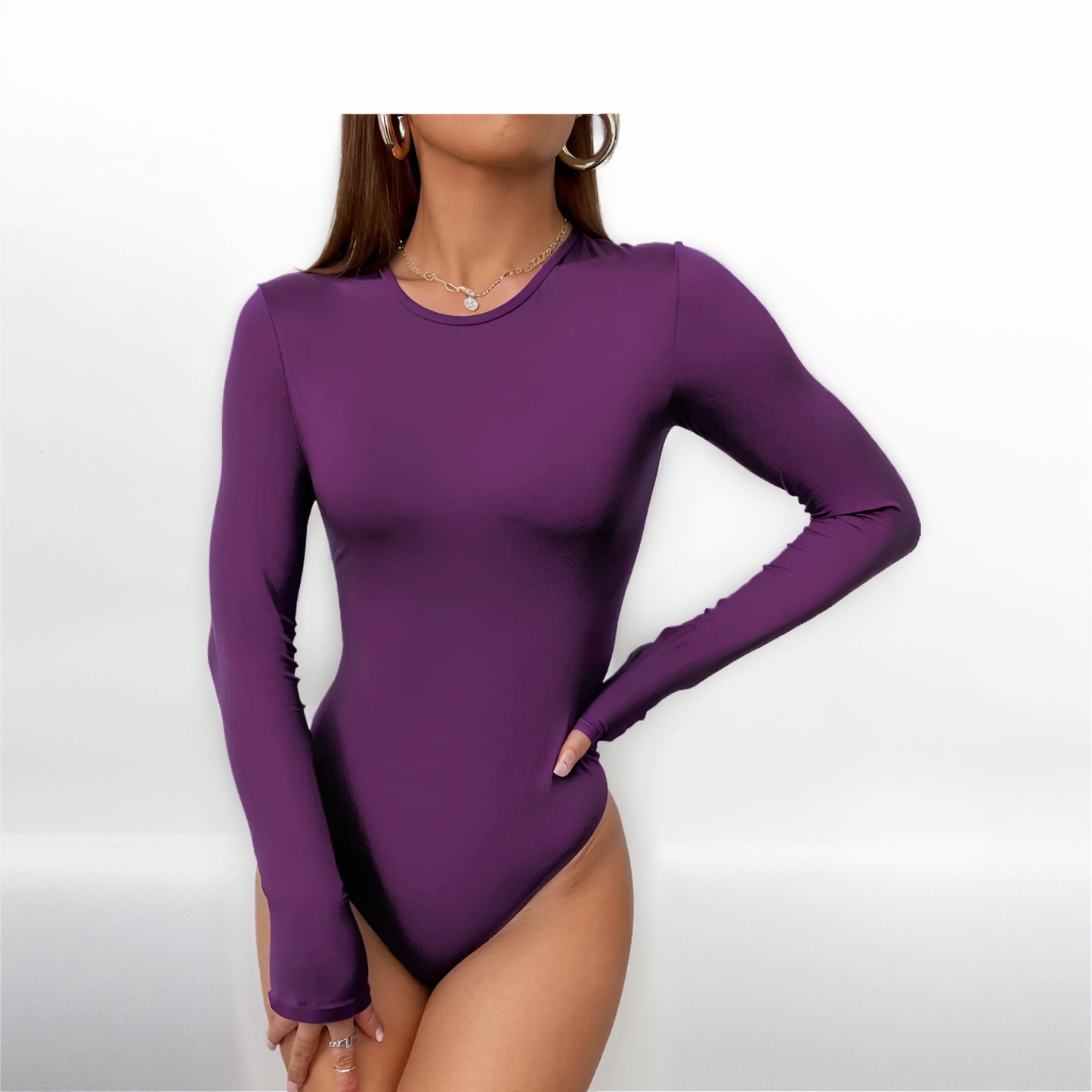 Long Sleeve Thong Bodysuit