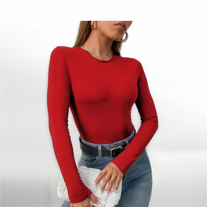 Long Sleeve Thong Bodysuit