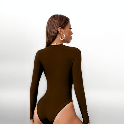 Long Sleeve Thong Bodysuit