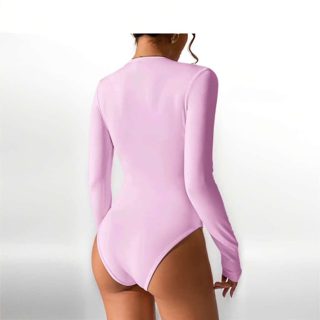 Long Sleeve Thong Bodysuit