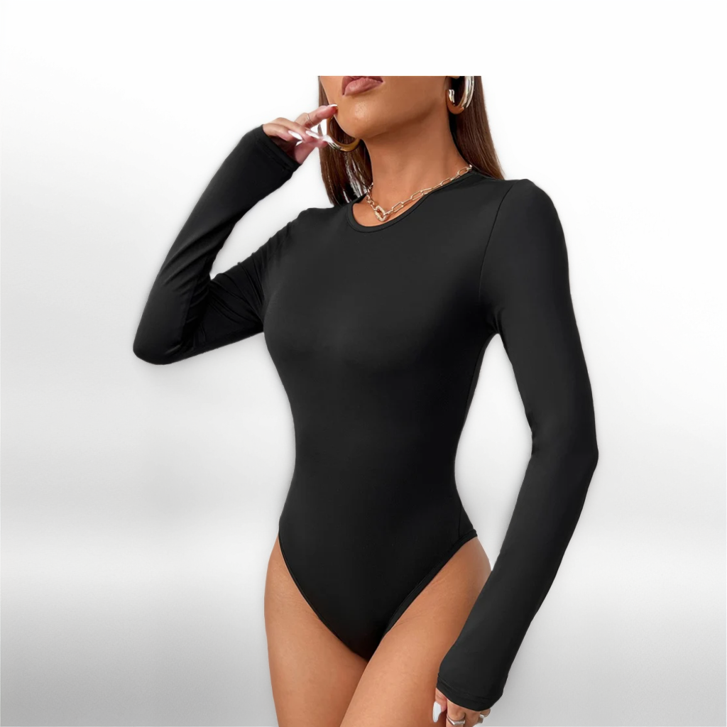 Long Sleeve Thong Bodysuit